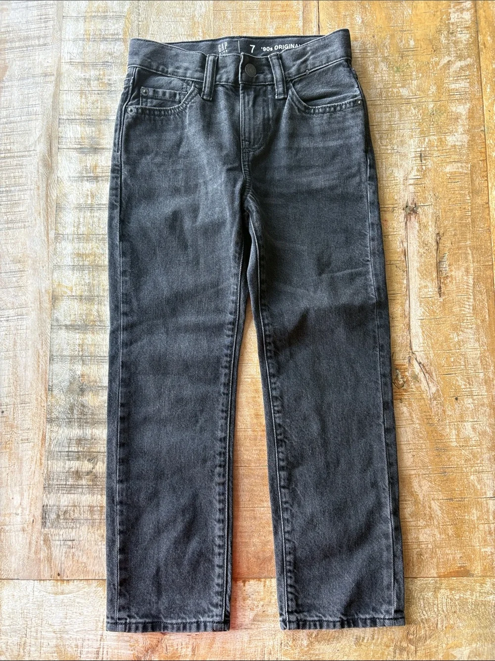 NWOT Gap Boys Black Denim Jeans size 7